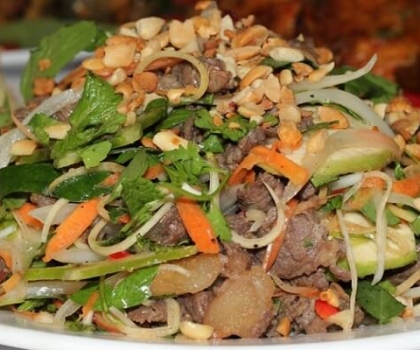 Gỏi bò bóp thấu 