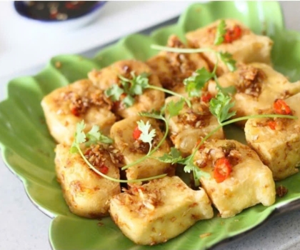 Đậu hủ chiên sả 