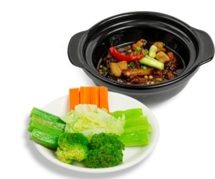 Rau luộc kho quẹt