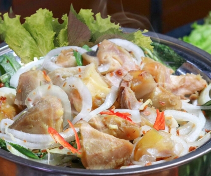 Dựng bò hấp gừng