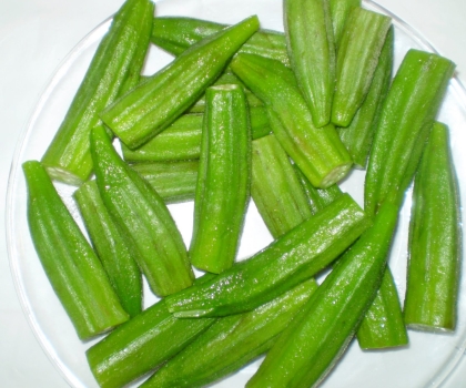 Đậu bắp luộc